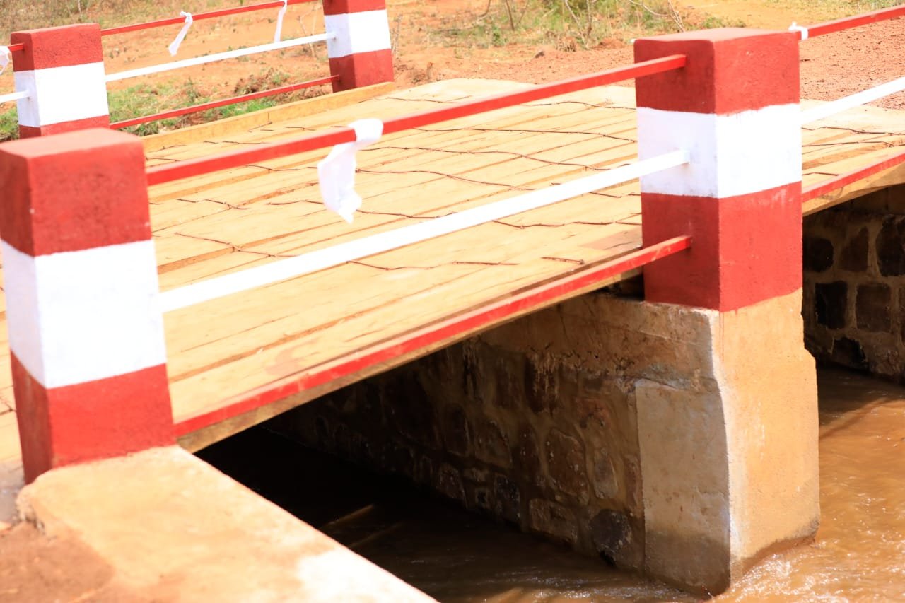 Un pont présenté dans le reportage sur l’Umuganura à Mushikiri