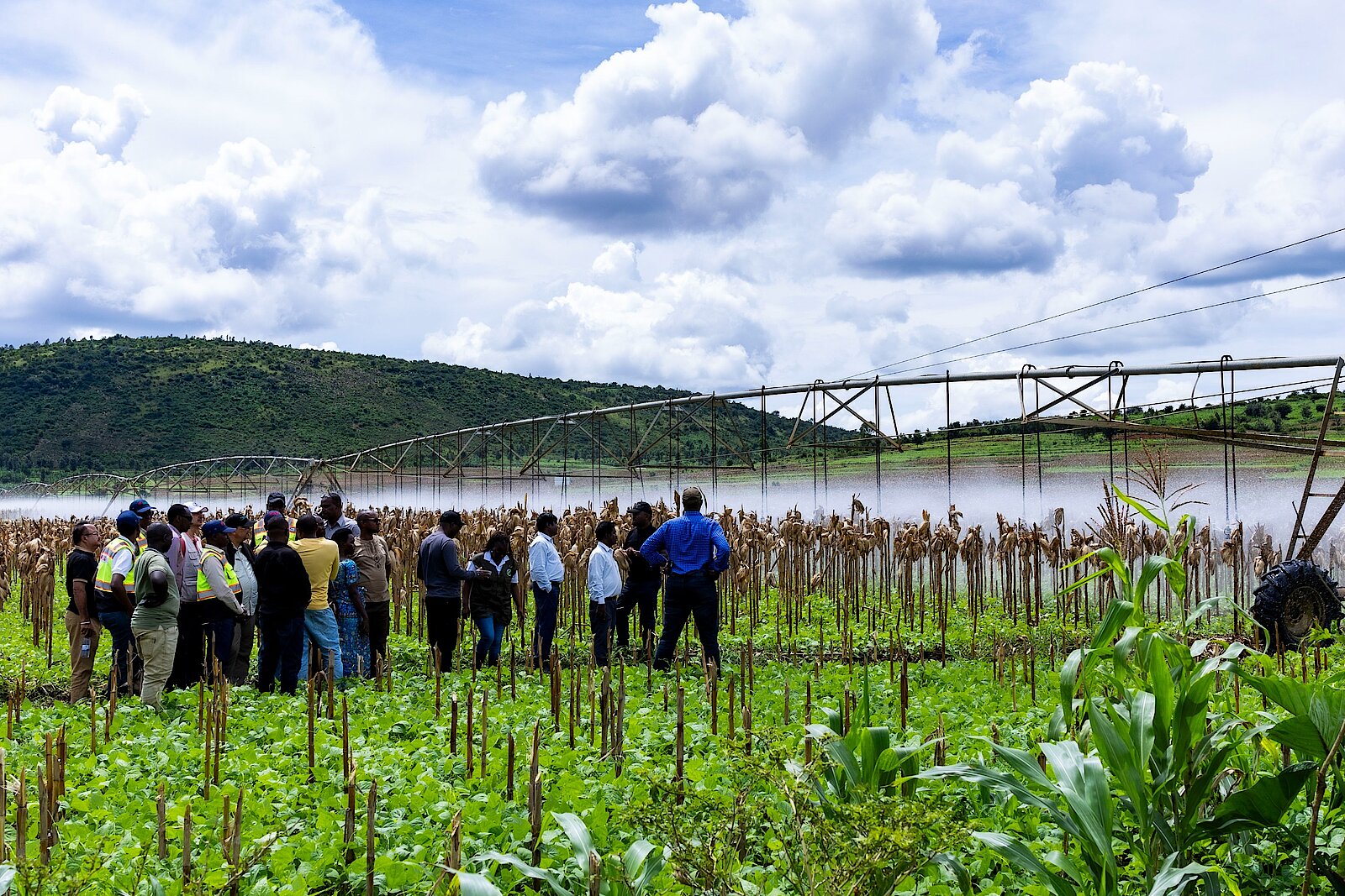 Une visite d’installations d’irrigation à Kirehe