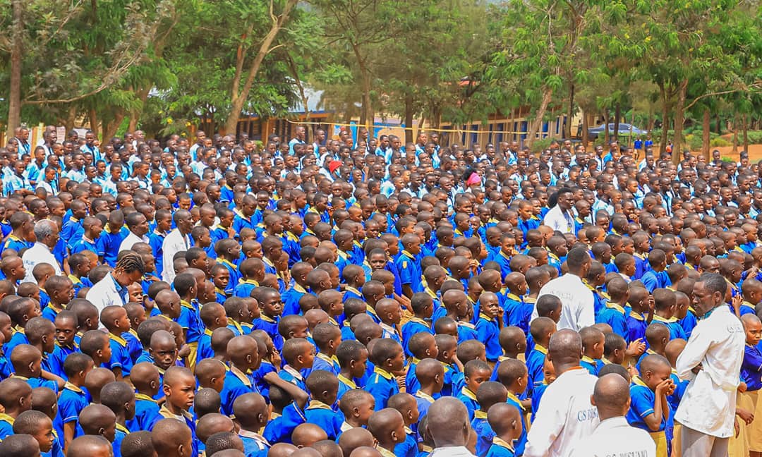 Des élèves lors d’une activité éducative à Kirehe