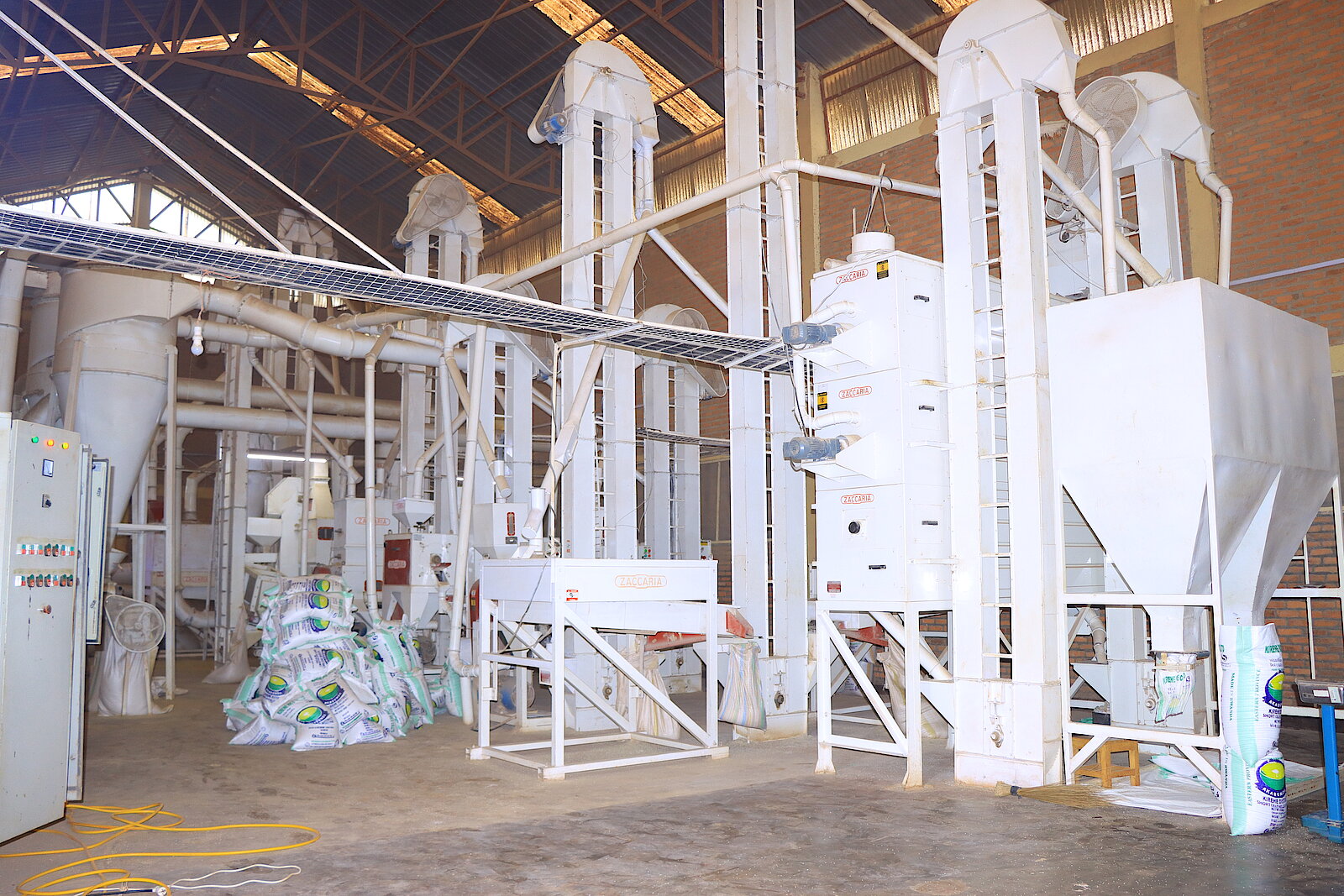 Les machines de transformation de l’usine Kirehe Rice